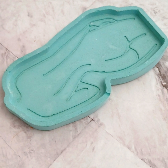 Decorative Jewelry Tray, Aqua - Picture 5 of 6